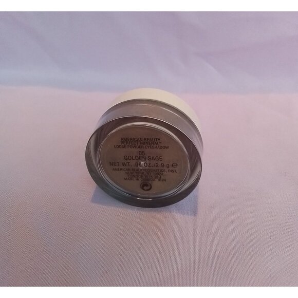 American Beauty Perfect Mineral Loose Powder Eyeshadow 05 Golden Sage 0.09 Oz - Picture 2 of 2